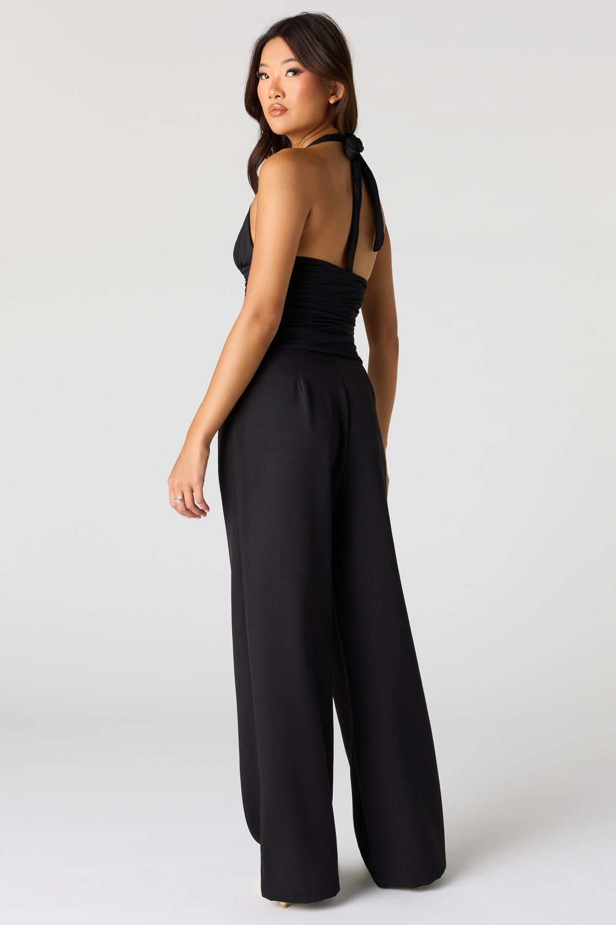 Alt View 3. Wide Leg Dress Pant - Black