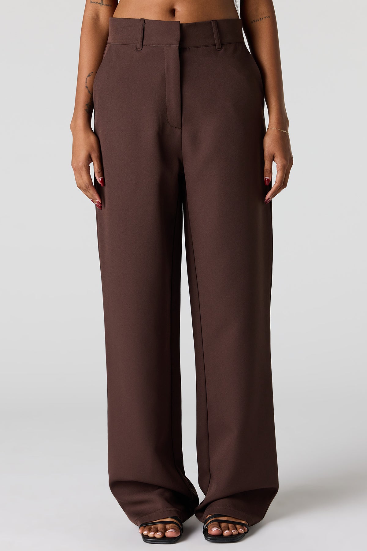 Alt View 2. Straight Leg Dress Pant - Brown