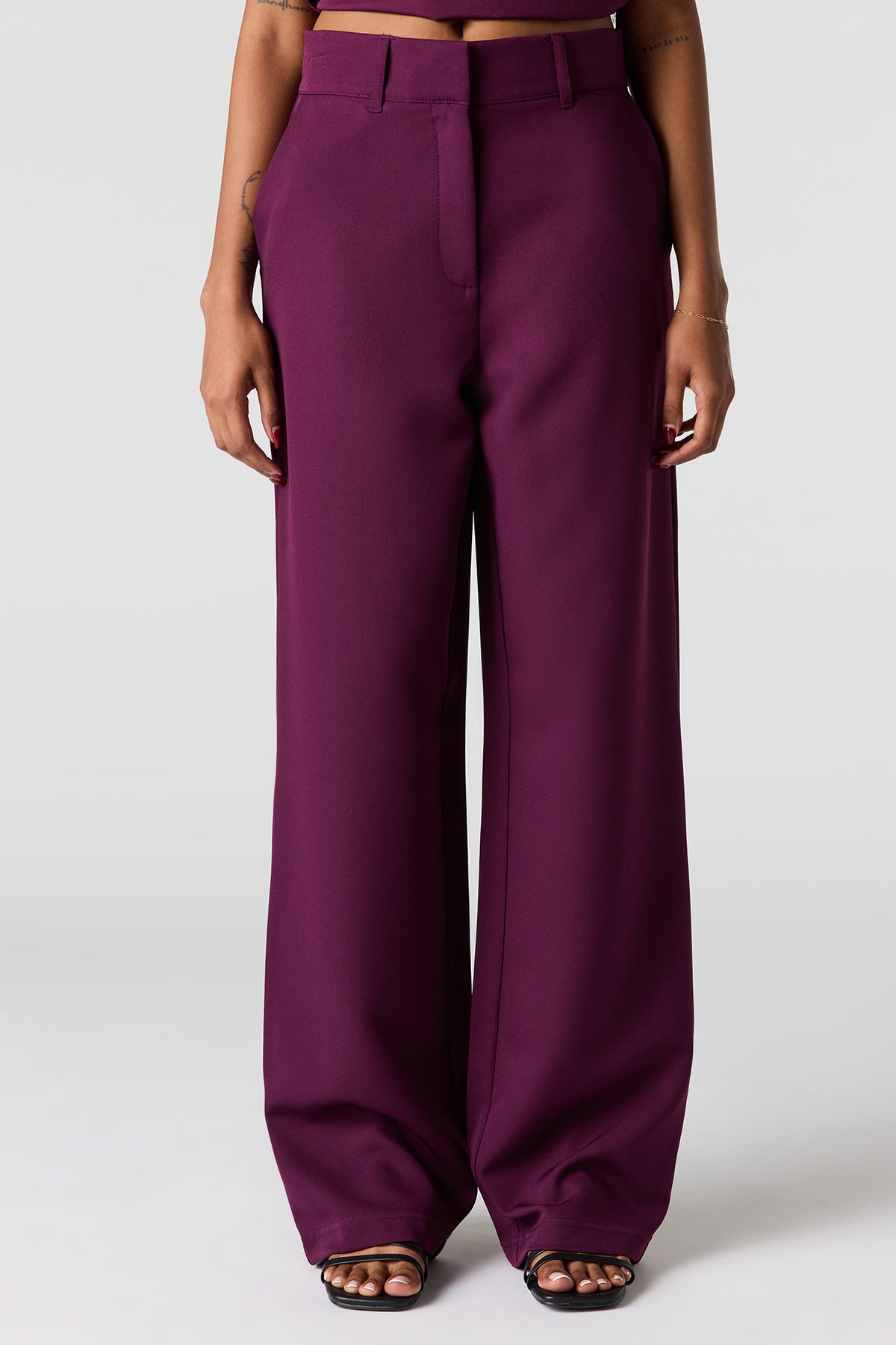 Alt View 2. Straight Leg Dress Pant - Eggplant