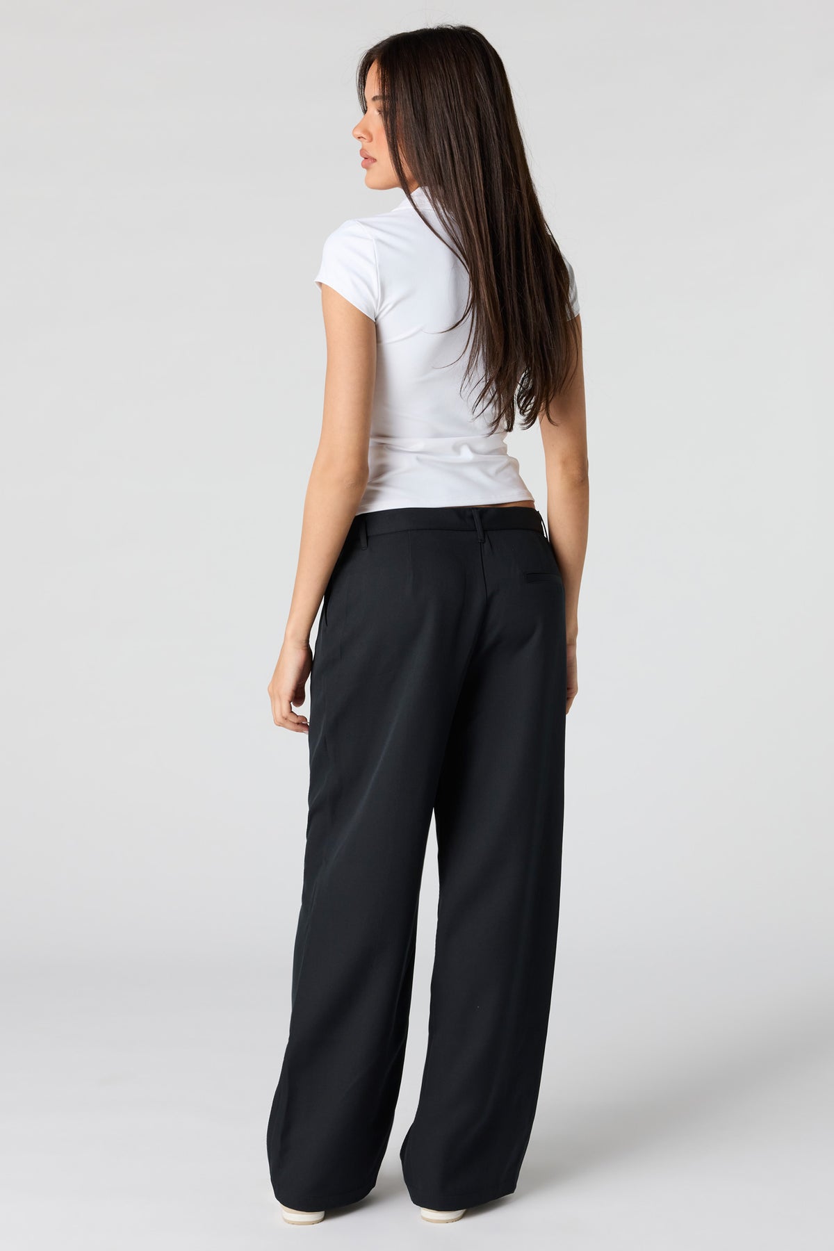 Alt View 3. Belted Straight Leg Dress Pant - Black