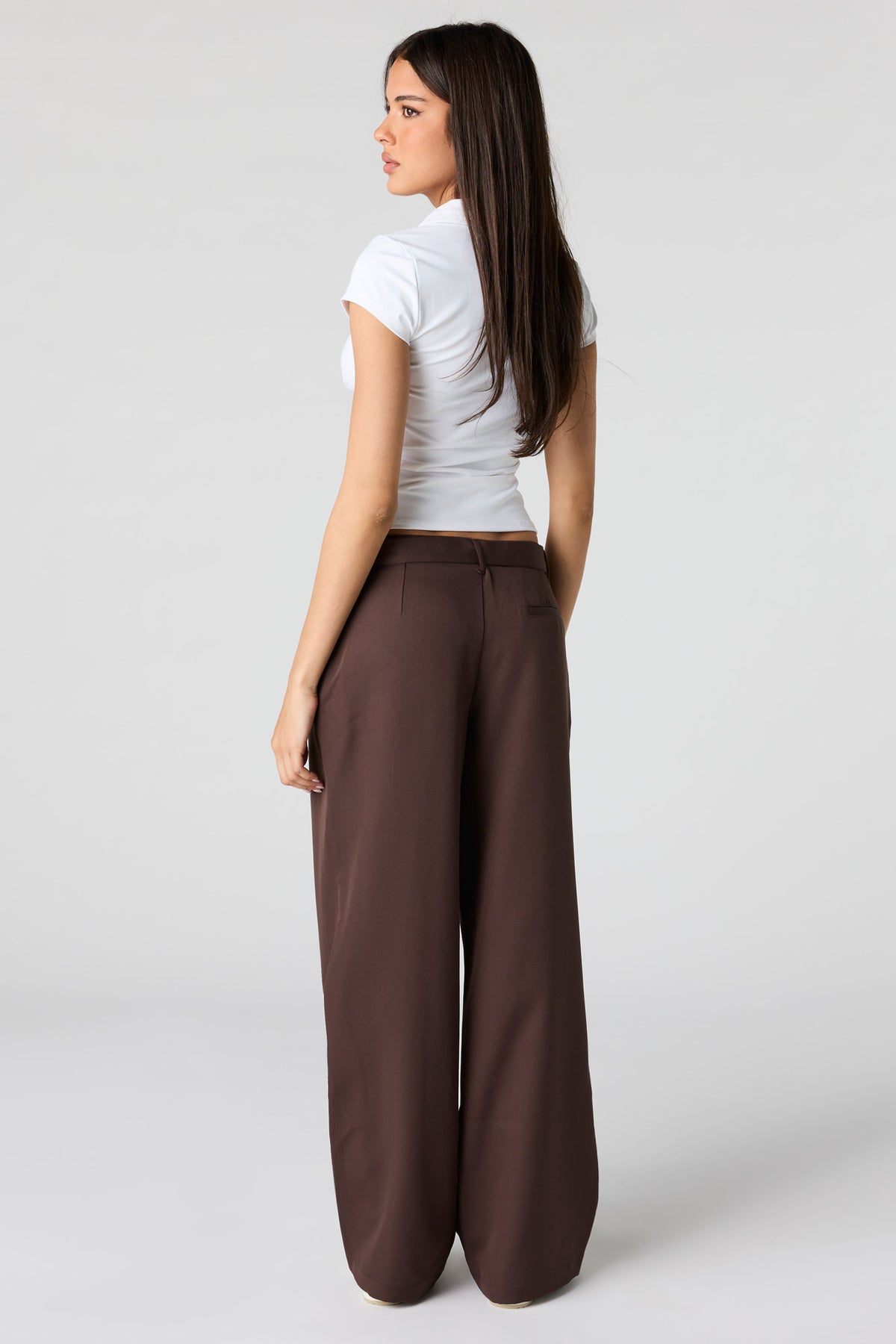 Alt View 3. Belted Straight Leg Dress Pant - Brown