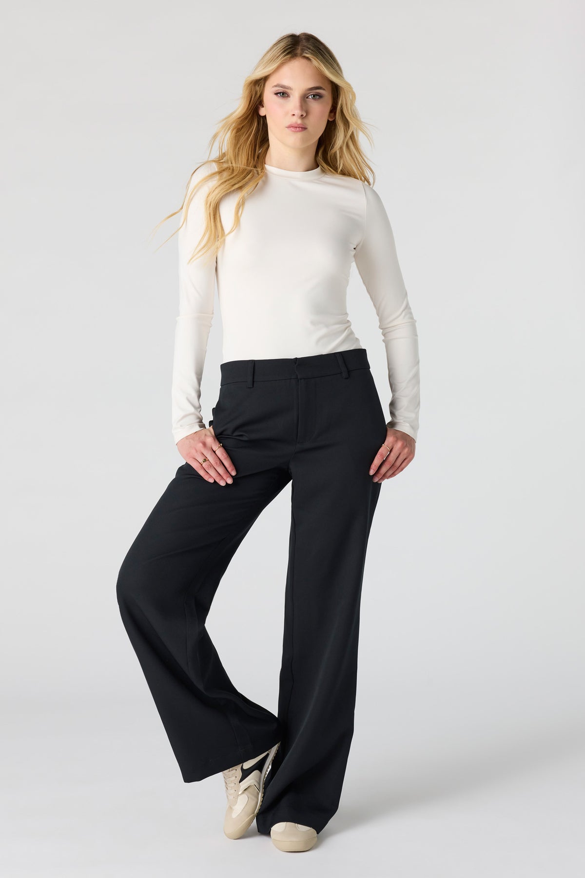 Straight Leg Dress Pant - Black