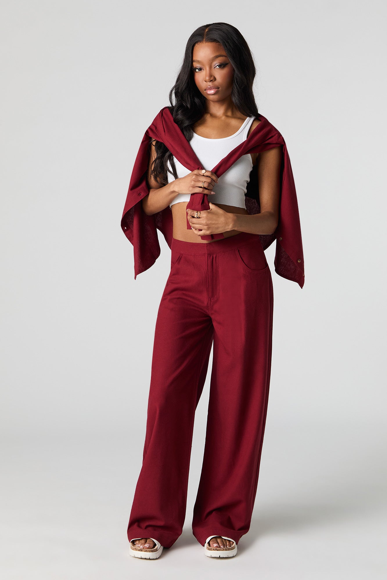 パンツ 2000s ralph lauren silk linen blend pant s-l1200.jpg