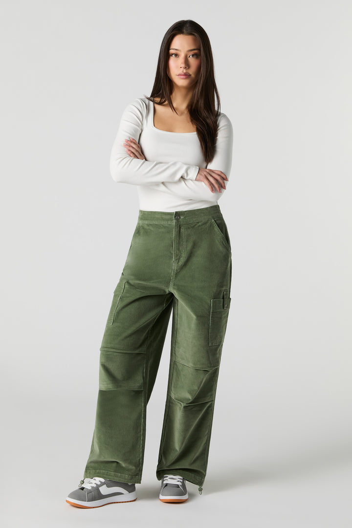 Corduroy Baggy Cargo Pant