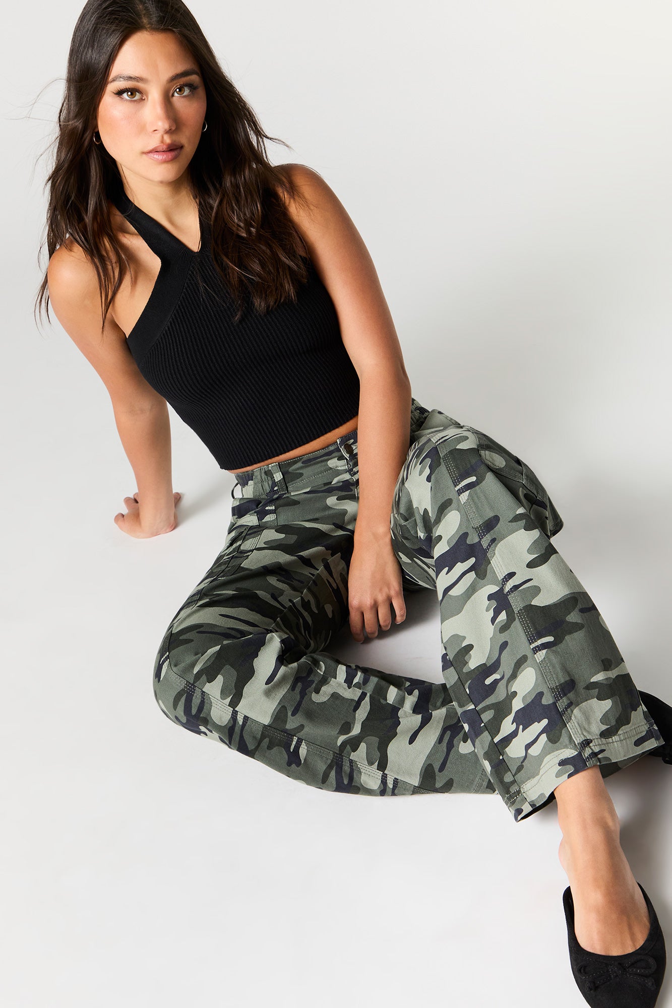 Camo Straight Leg Cargo Pant