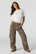 Pantalon cargo à taille basse