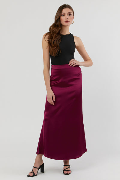 Satin Flare Maxi Skirt – Urban Planet