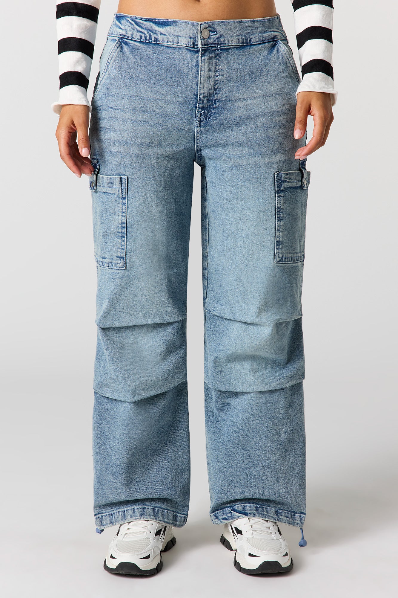 パンツ parachute cargo pants denim / TR ADRER（アドラー）の「parachute cargo pants / パラシュート