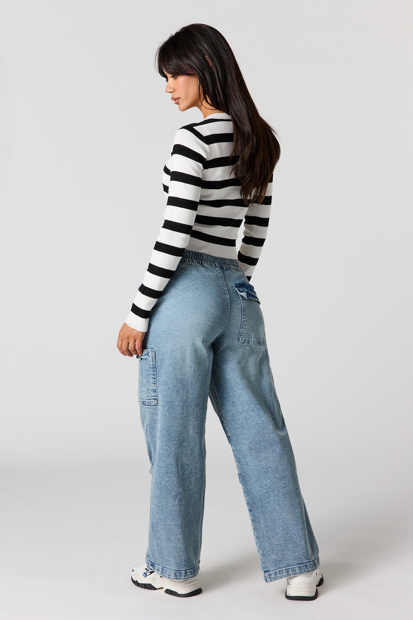 【SATIIIZ】Labon Parachute Denim Pants Parachute Jeans | DEFSHOP | 109972