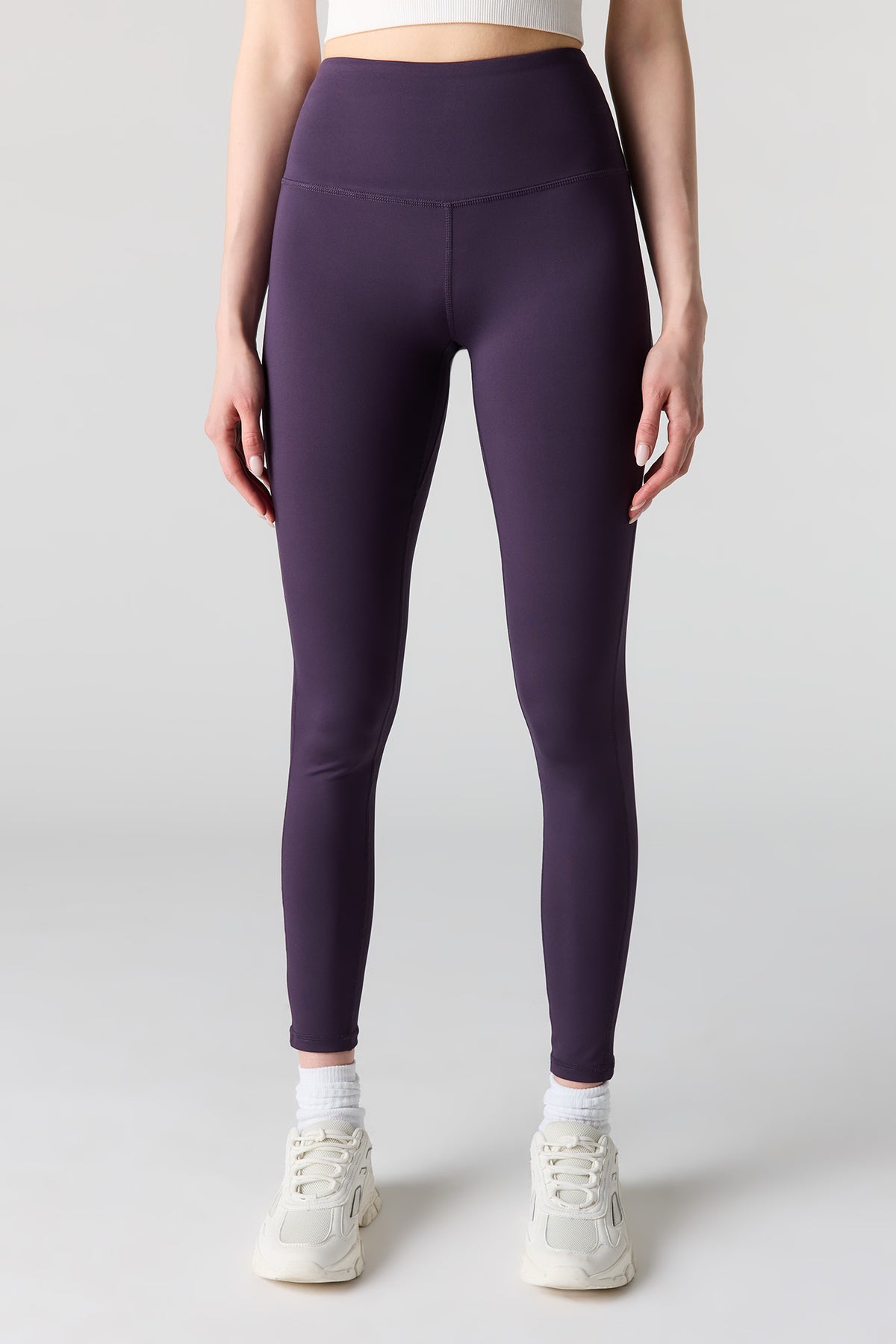 Alt View 2. Active High Density Legging 28" - Purple