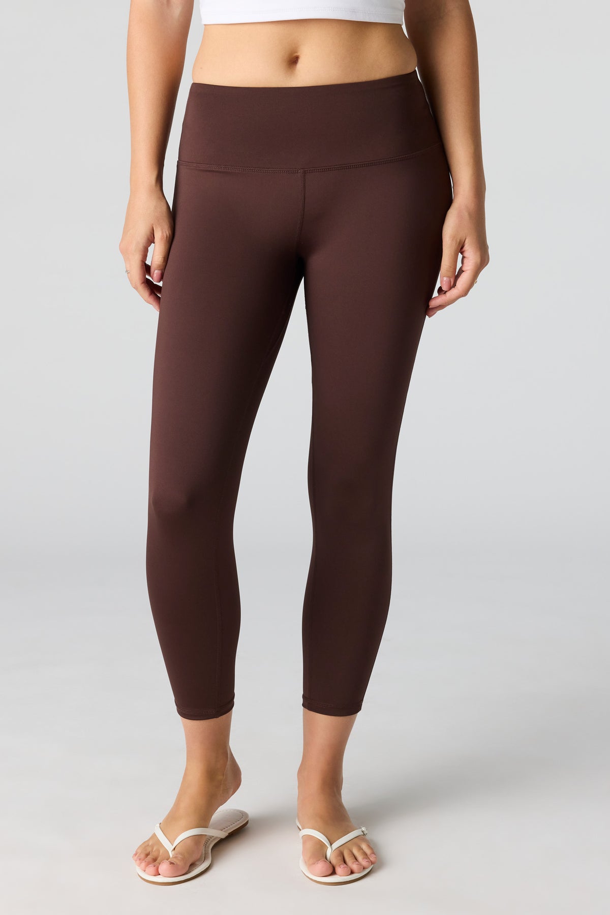 Alt View 2. Active High Density Legging 24" - Brown