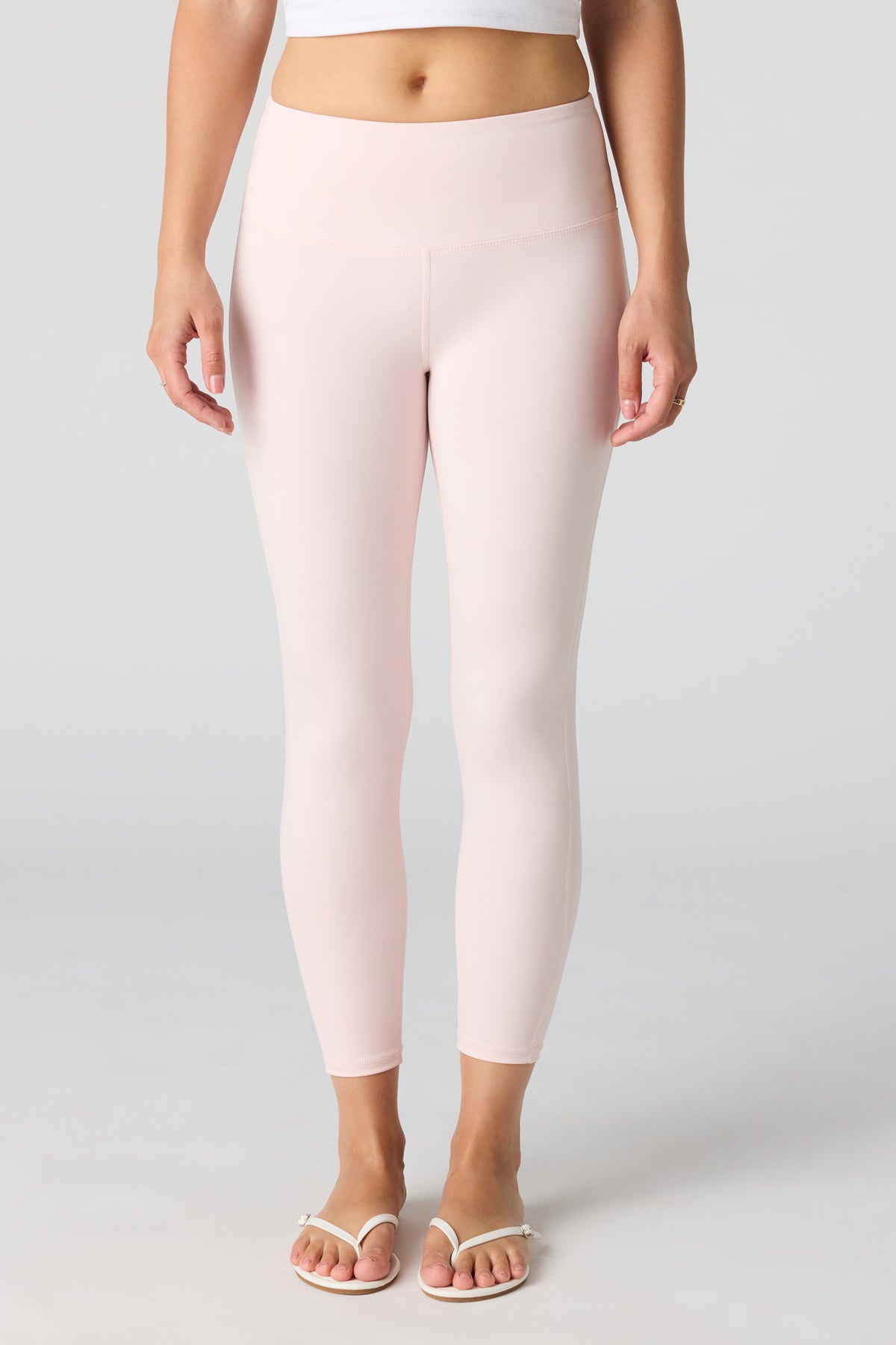 Alt View 2. Active High Density Legging 24" - Pink