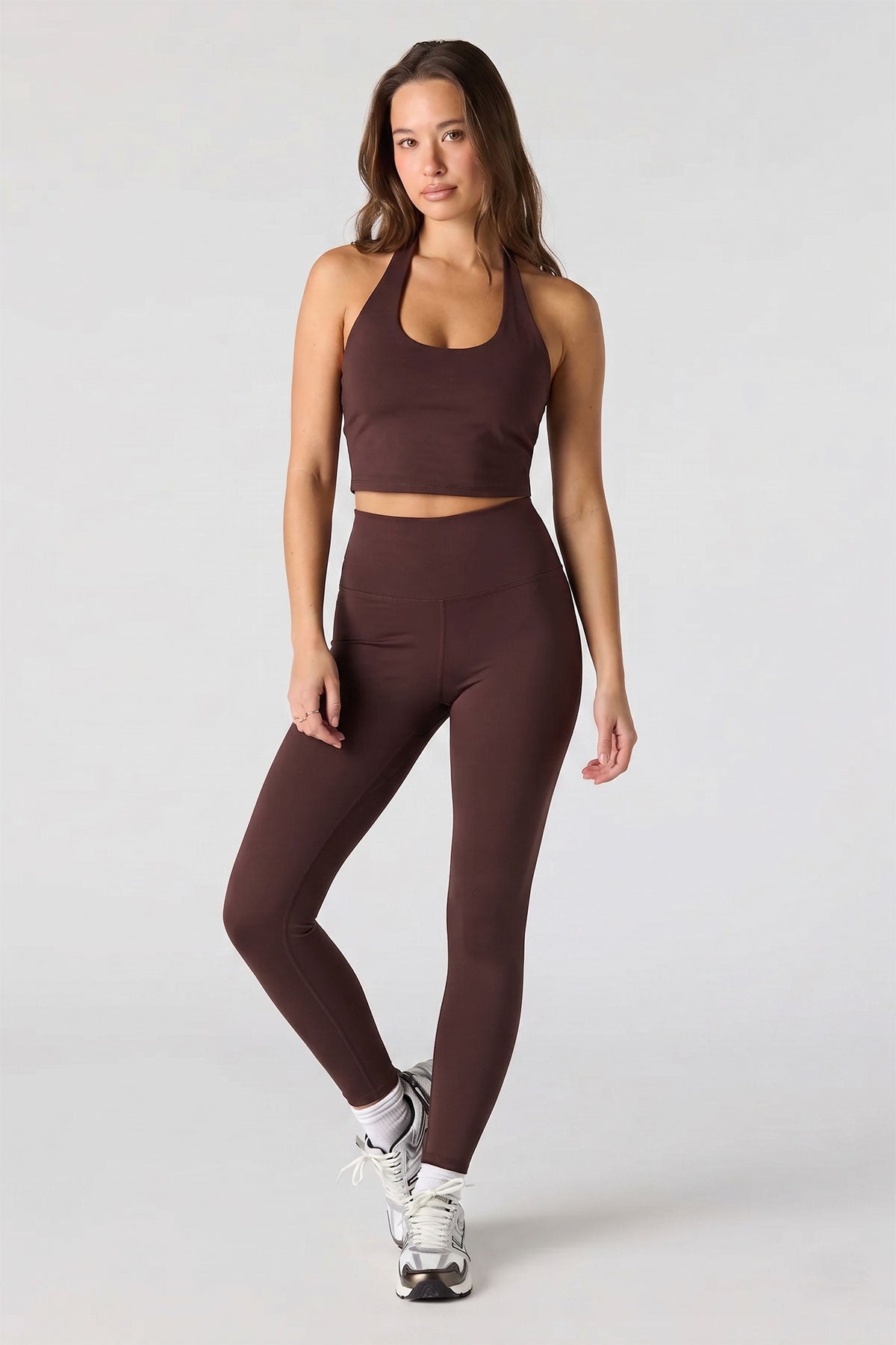 Active High Density Legging 26" - Brown