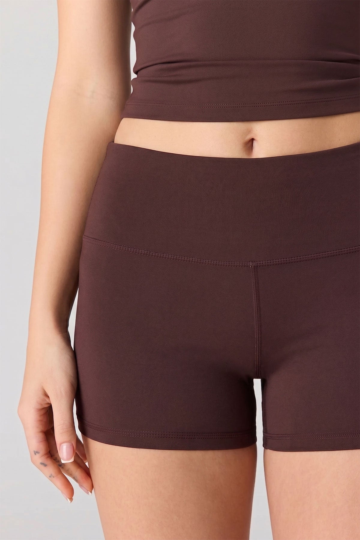 Alt View 4. Active High Density Short 3" - Brown