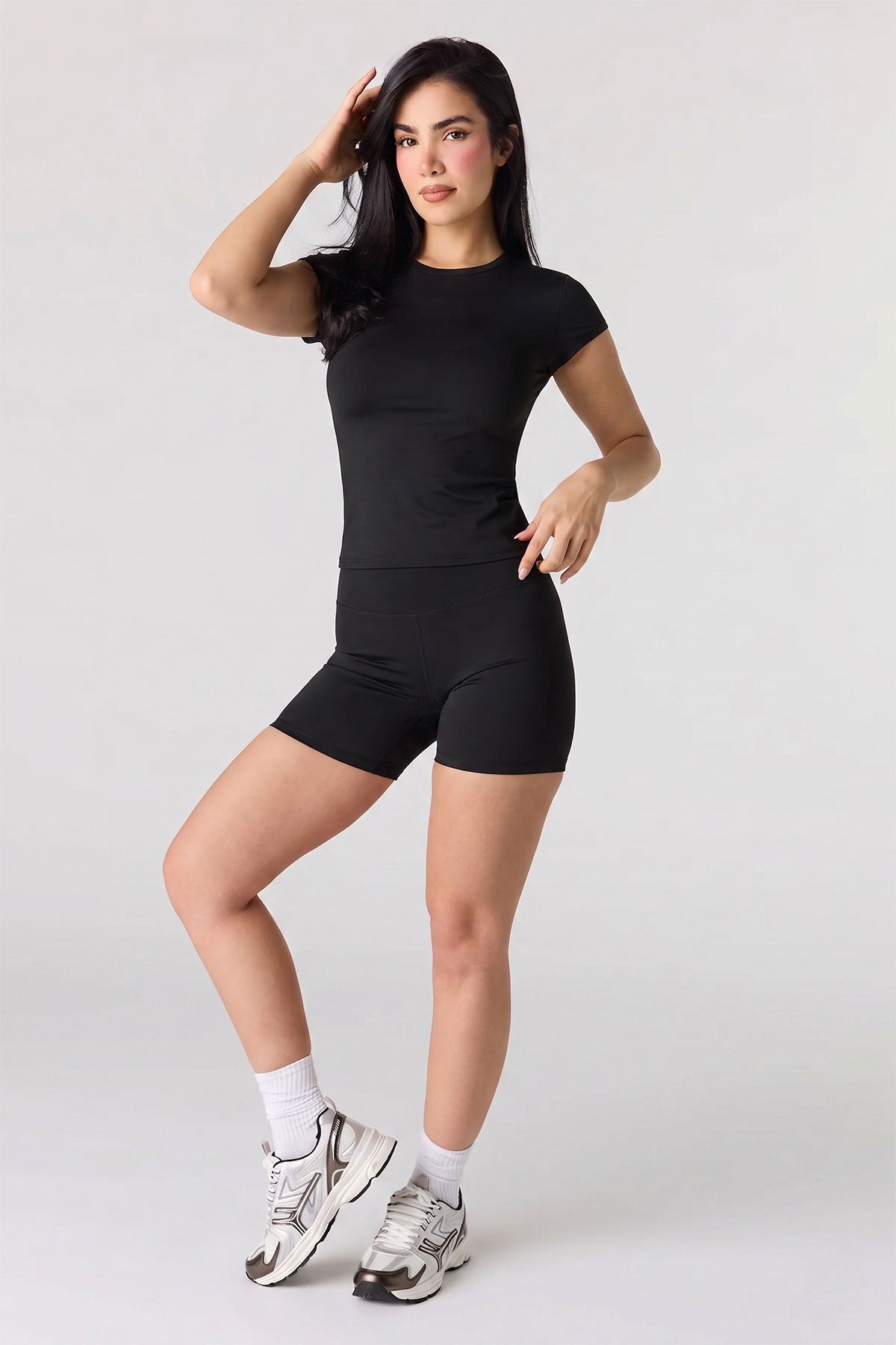 Alt View 3. Active High Density Short 5" - Black