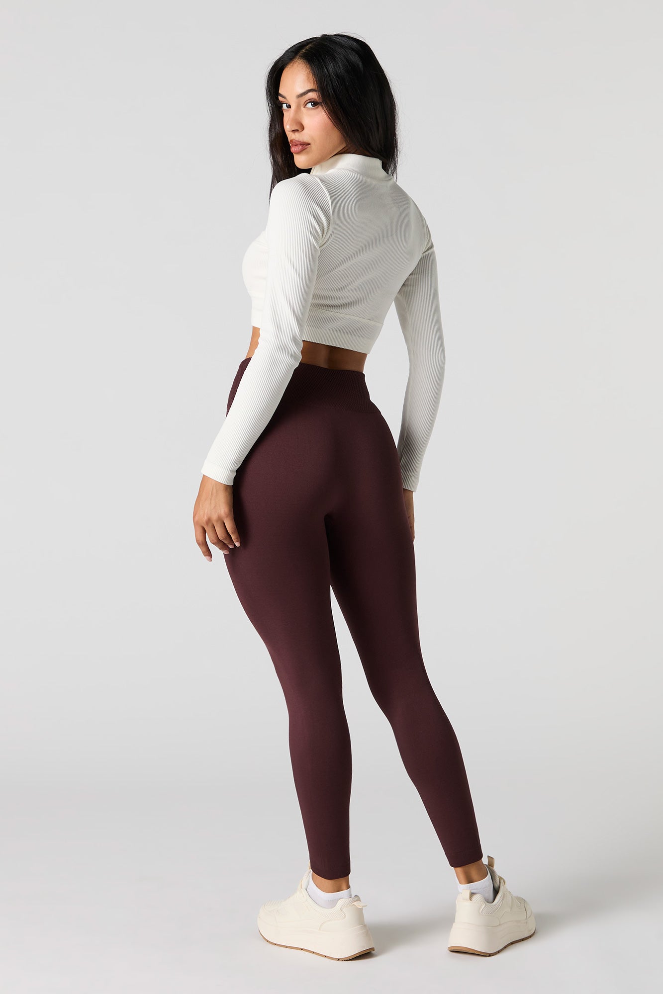 Legging Active en molleton avec coutures visibles