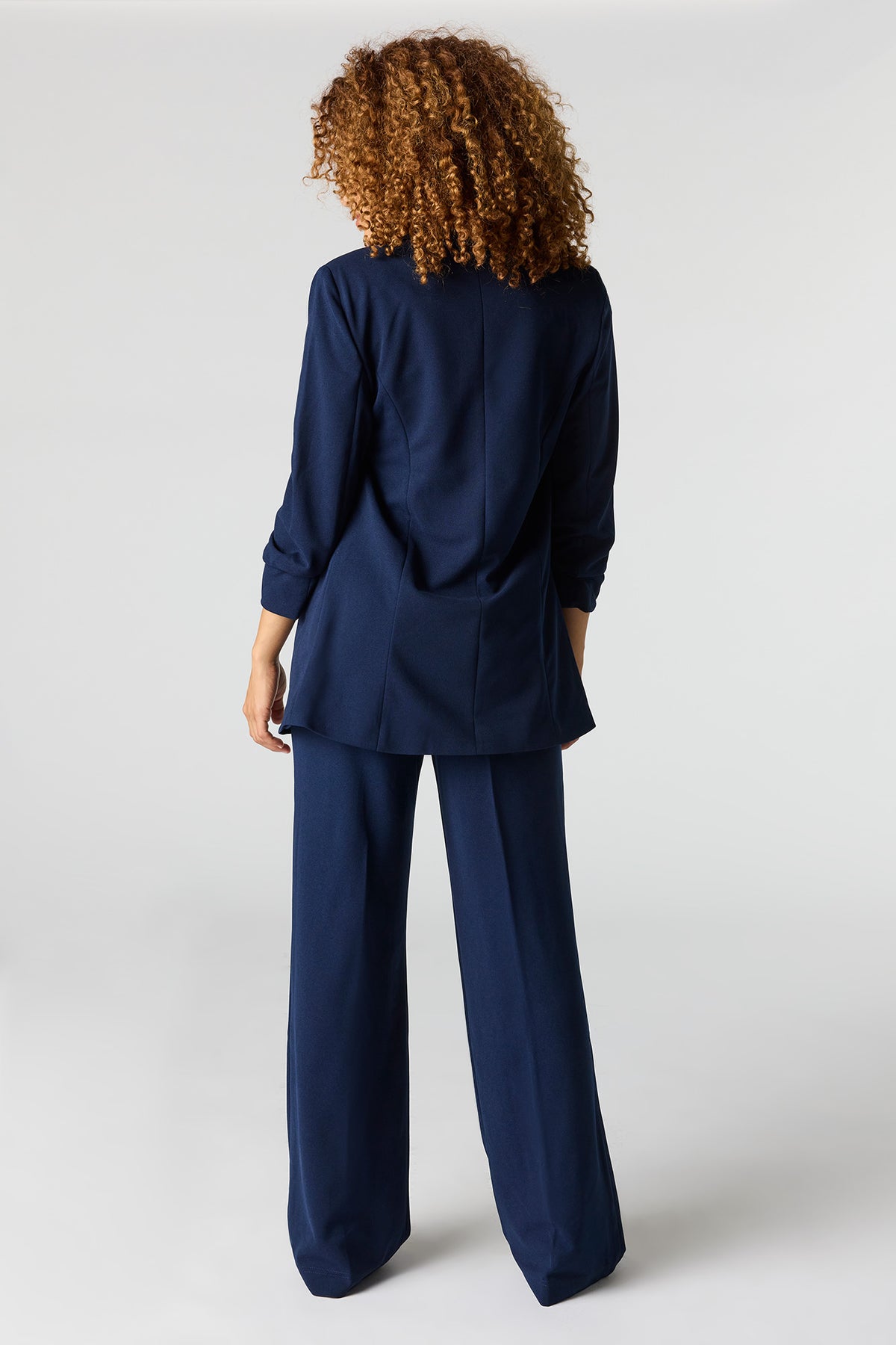 Alt View 3. Low Rise Straight Leg Dress Pant - Navy
