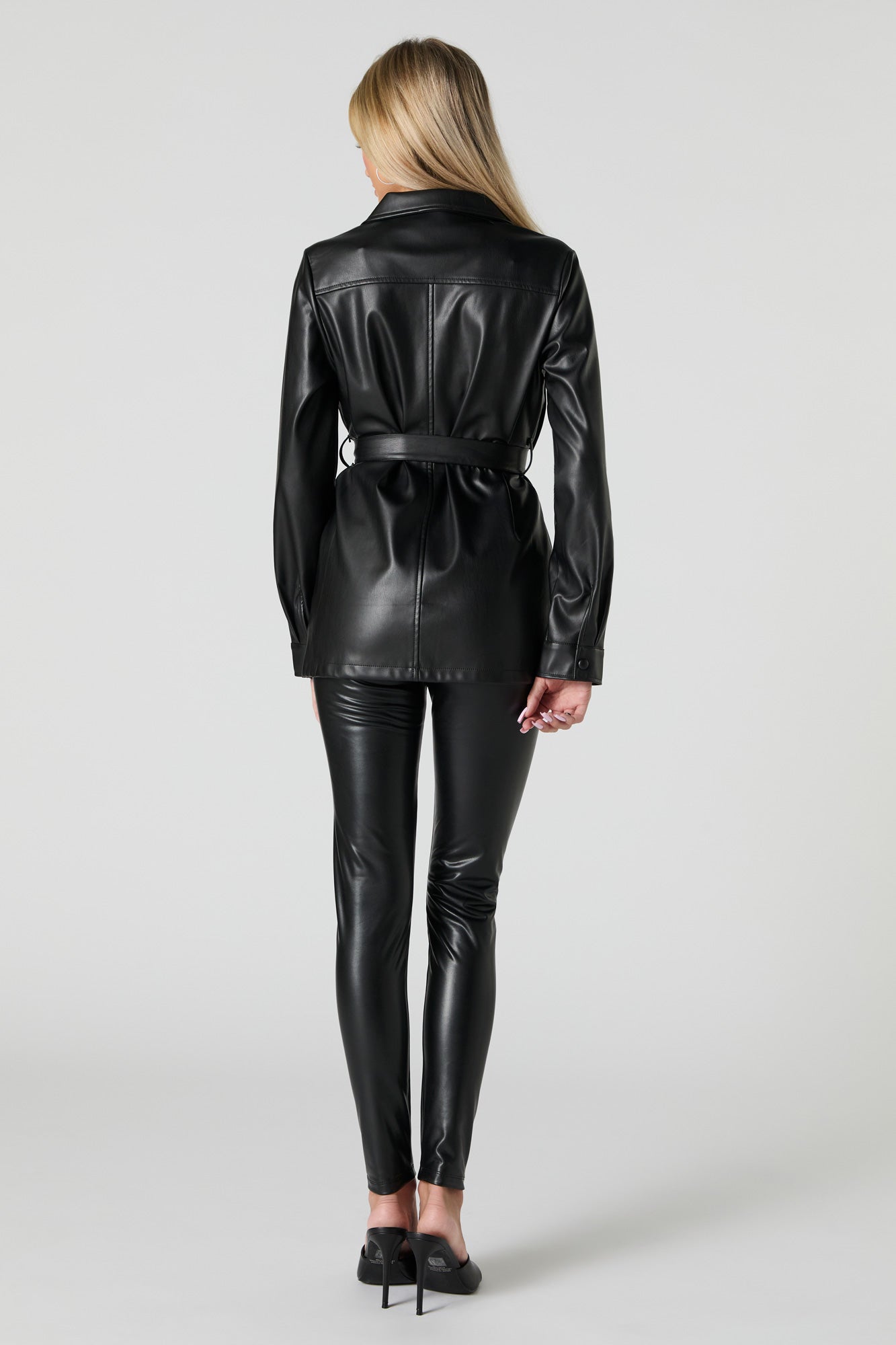 Faux Leather Shiny Legging