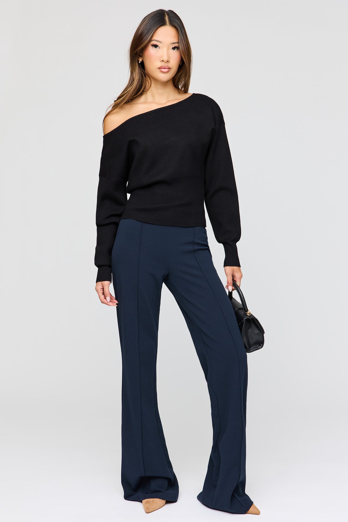 Pantalon habillé à jambe large