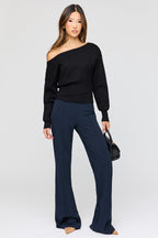 Pantalon habillé à jambe large
