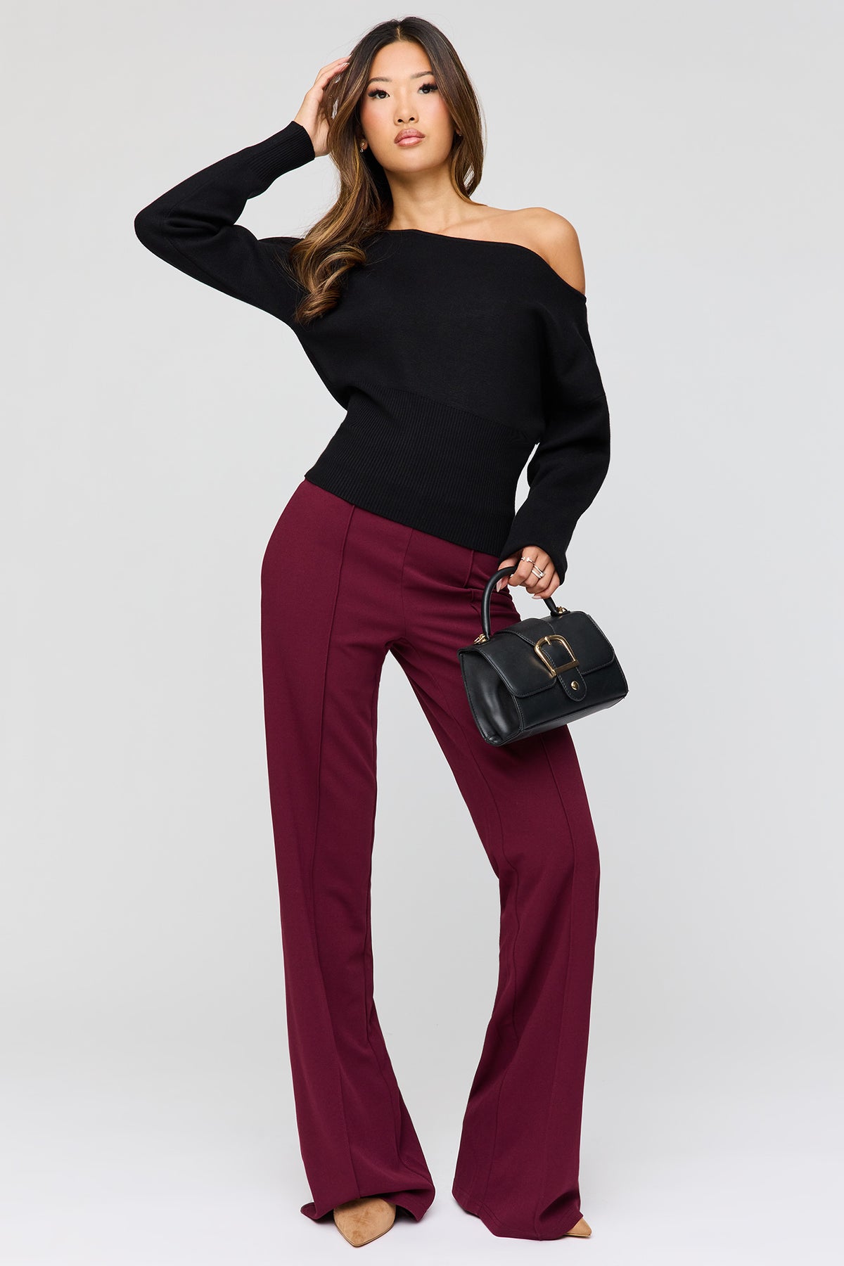 Pantalon habillé à jambe large