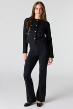 Pintuck Flare Dress Pant