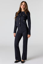 Pintuck Flare Dress Pant