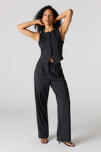 Pantalon habillé à jambe large