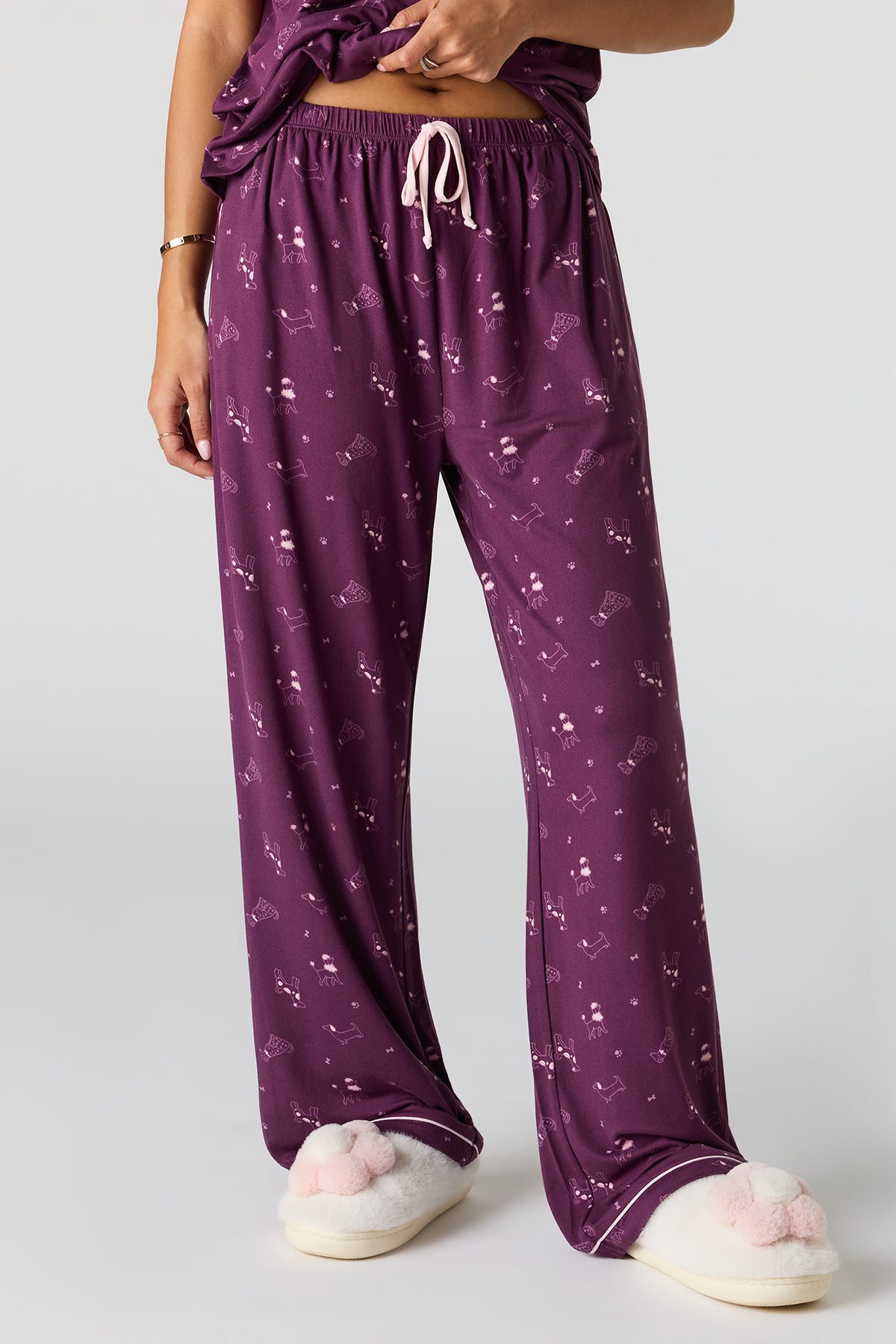 Vue alternative 3. Ensemble pyjama avec haut boutonné doux et pantalon