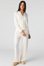 Button-Up Top & Pant Pajama Set
