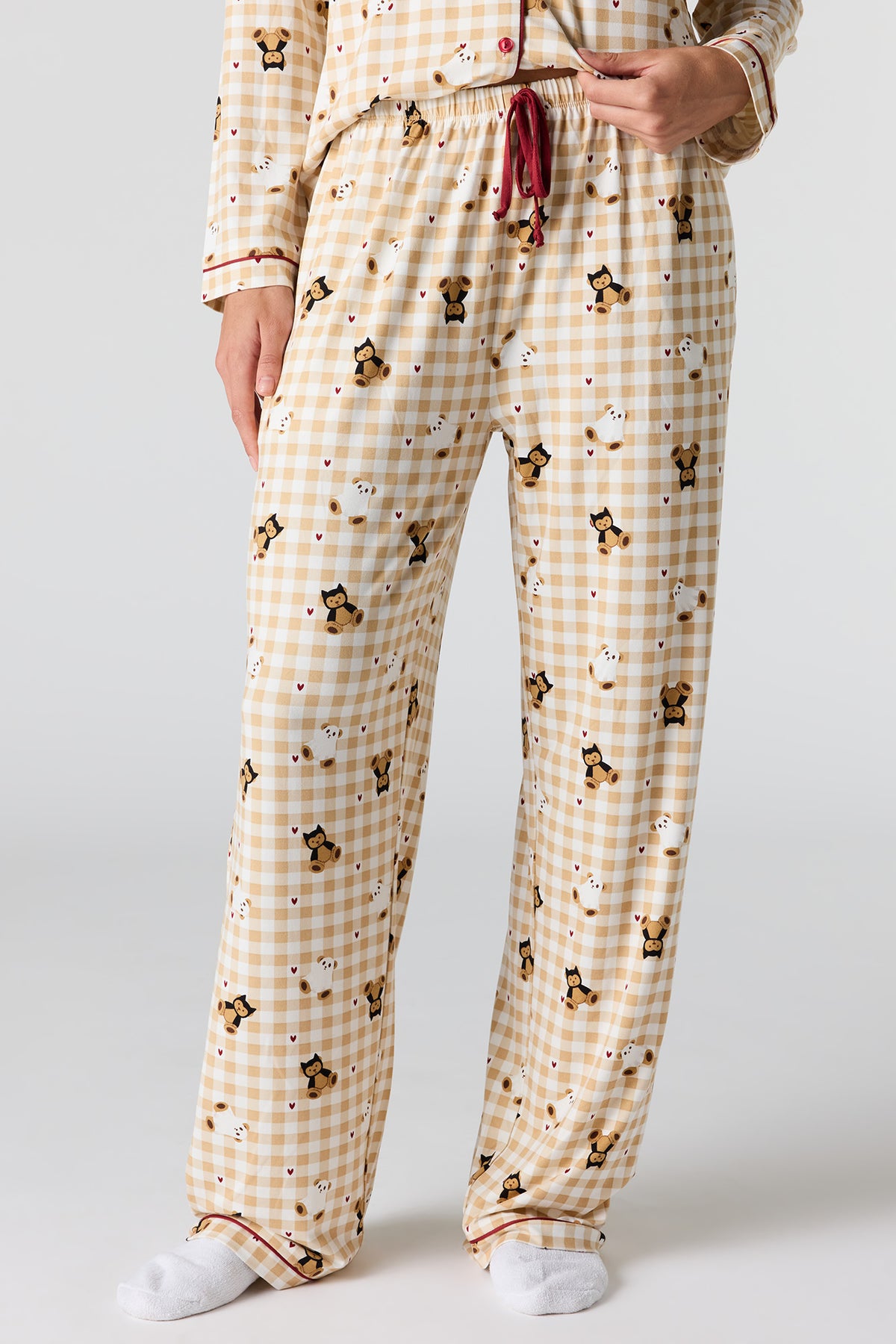Vue alternative 3. Ensemble pyjama avec haut boutonné à imprimé Halloween et pantalon