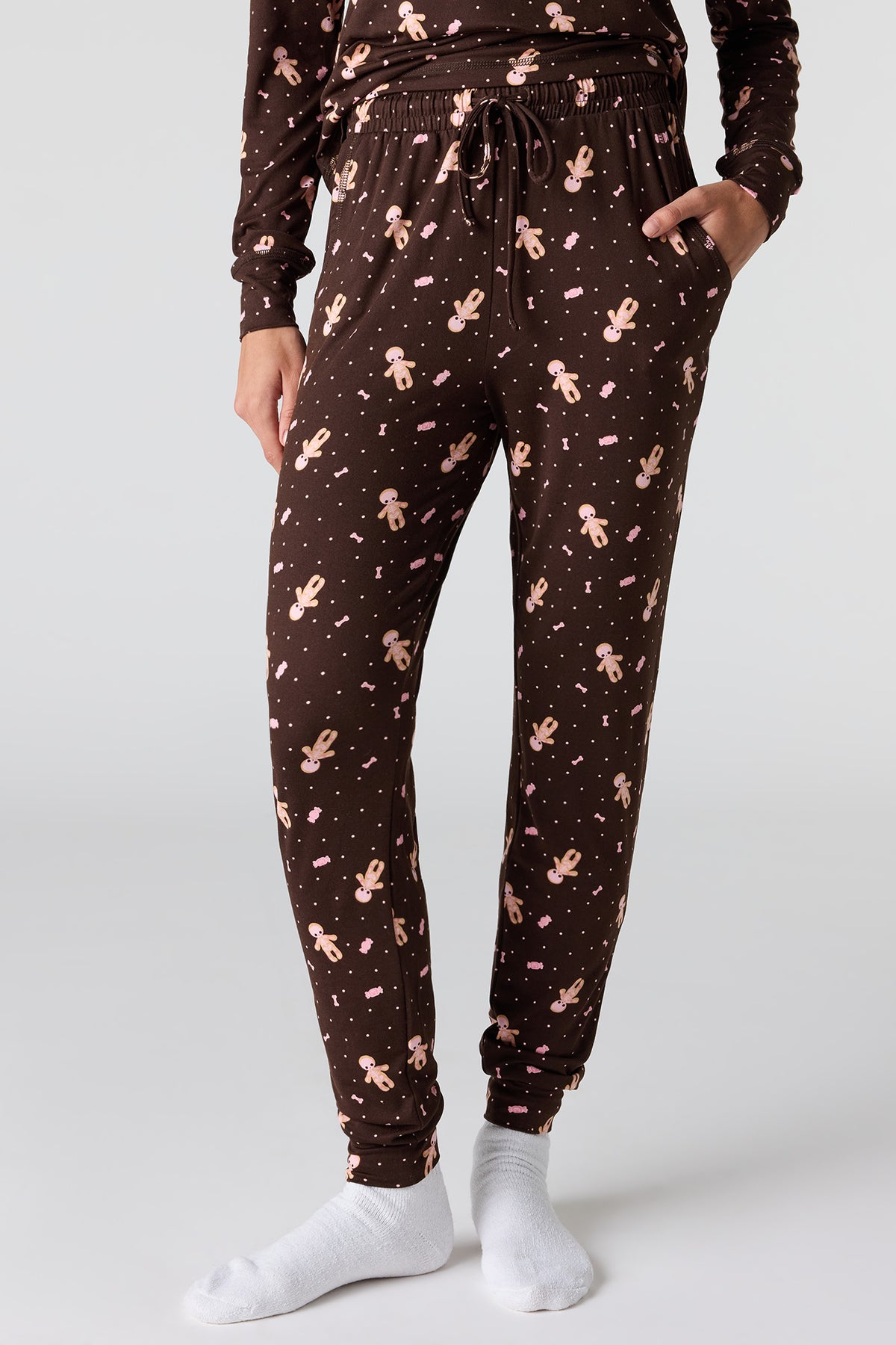 Vue alternative 3. Ensemble pyjama avec haut à imprimé Halloween et pantalon