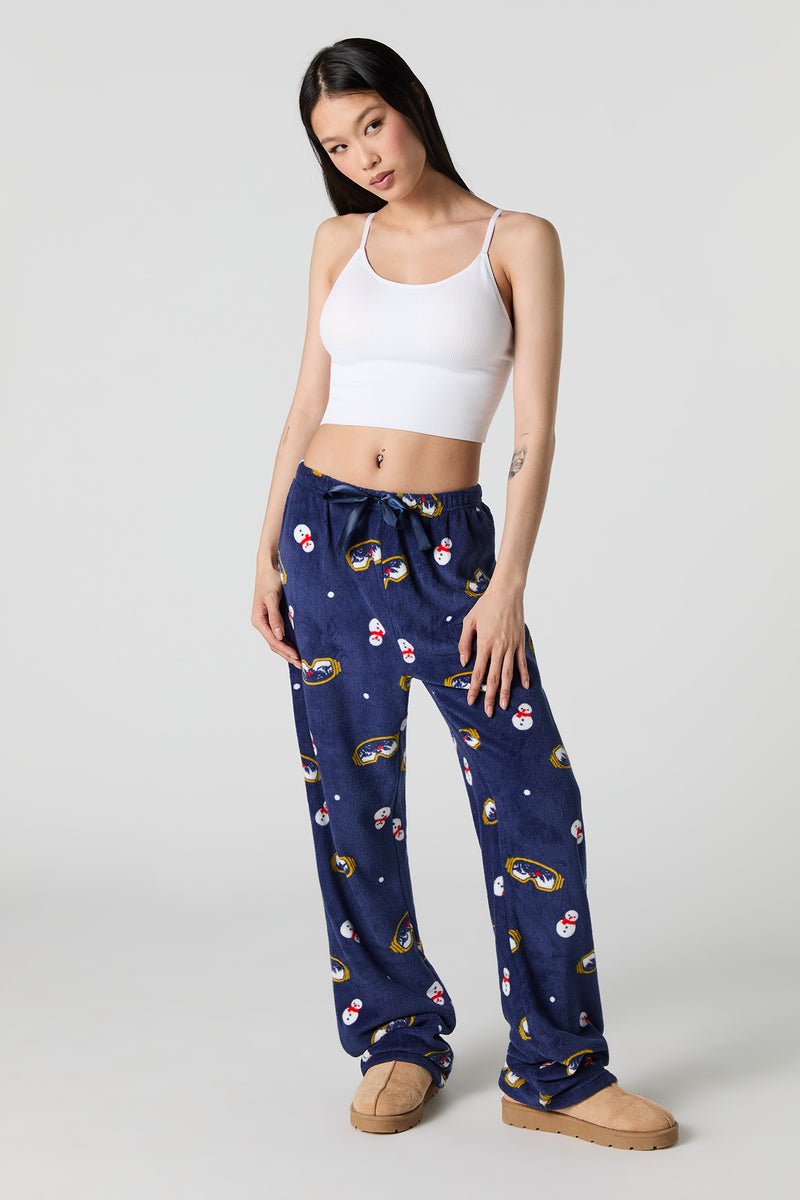 Pantalon de pyjama pelucheux de Noël