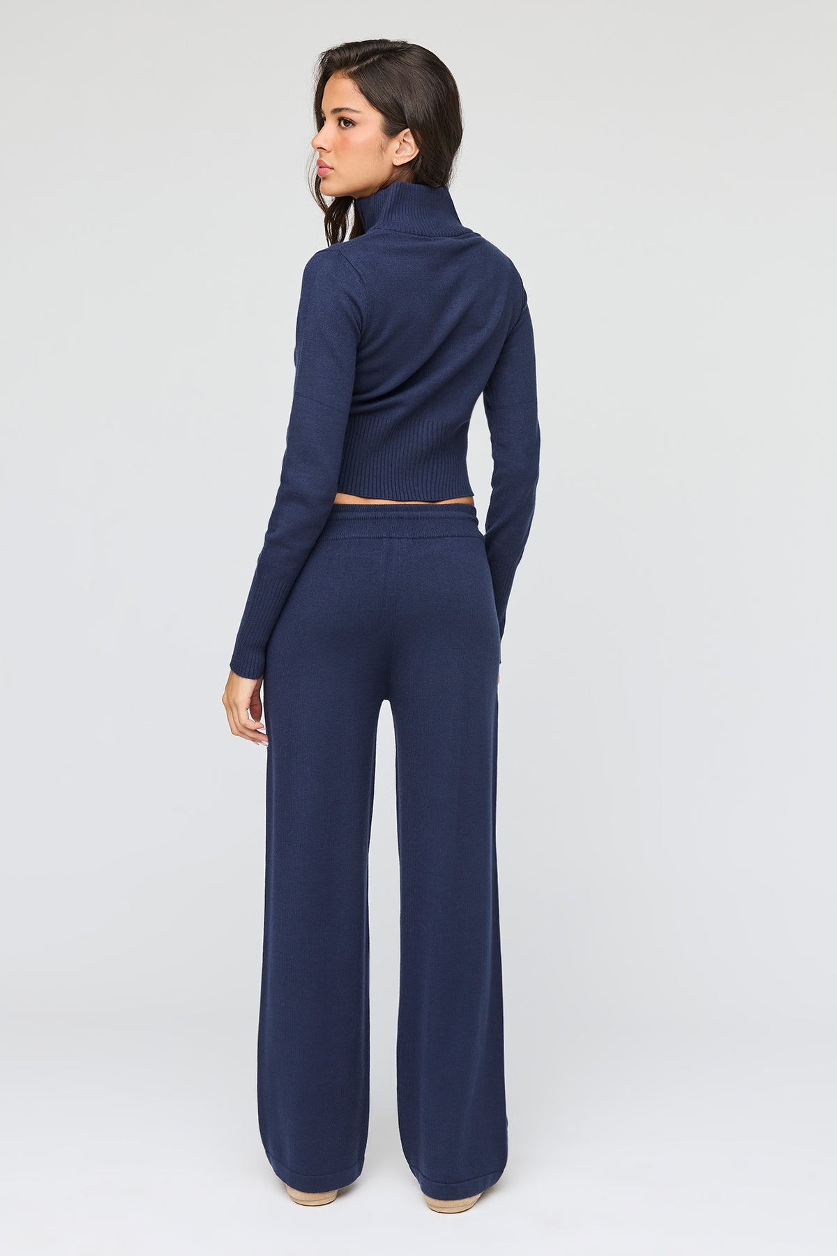 Alt View 3. Knit Drawstring Pant - Navy