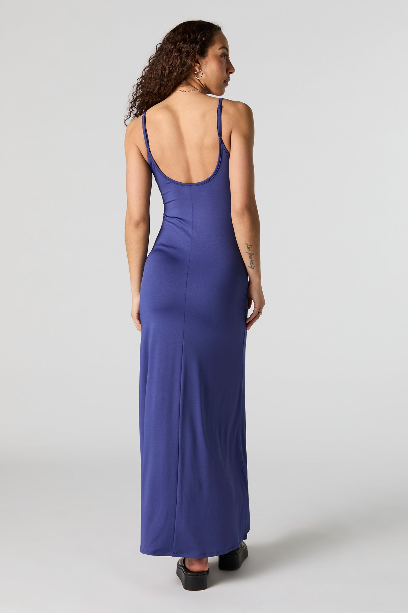 Robe-camisole maxi profilée