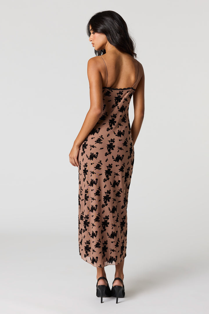 Floral Mesh Midi Dress – Urban Planet