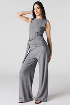 Pantalon à jambe large