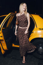 Mesh Slit Maxi Skirt