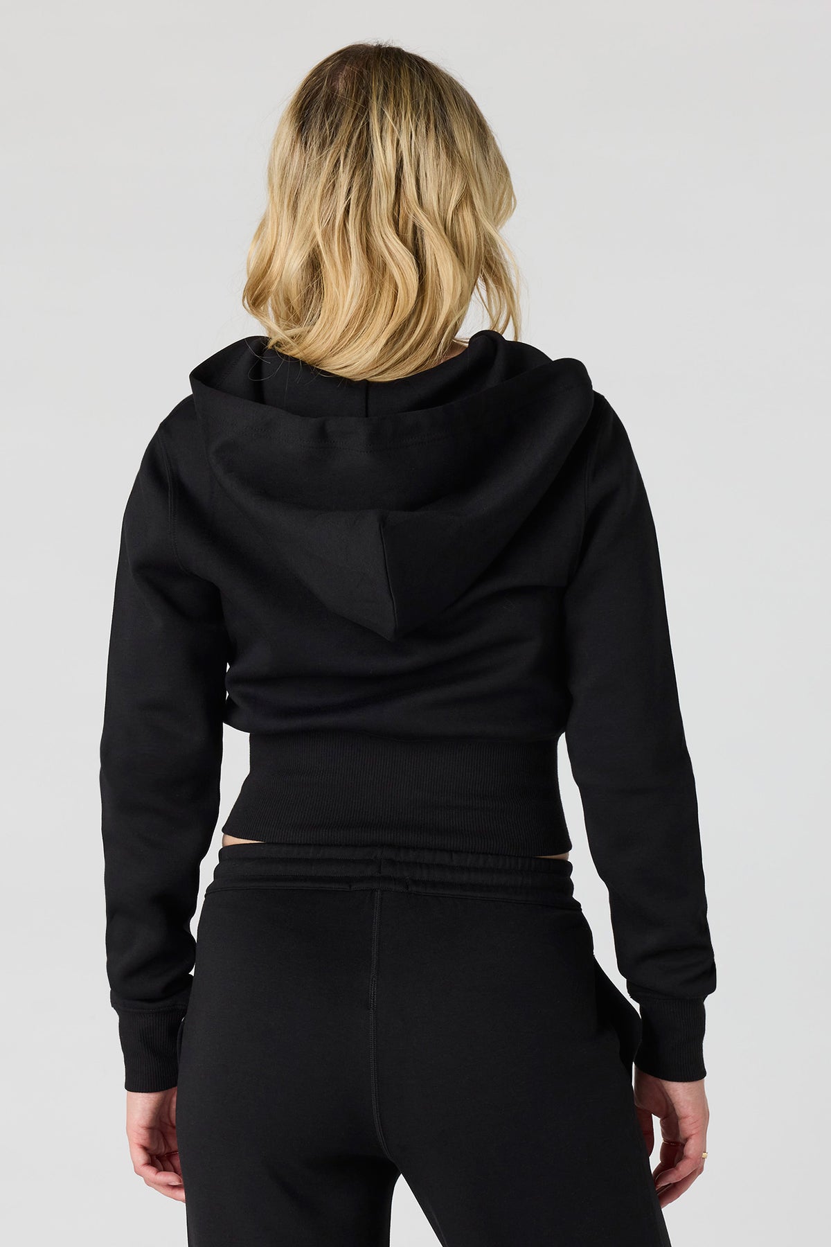 Alt View 2. Luxe Scuba Zip Hoodie - Black