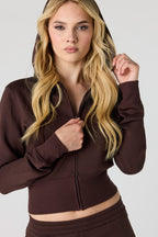 Luxe Scuba Zip Hoodie