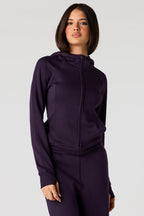 Luxe Scuba Zip Hoodie
