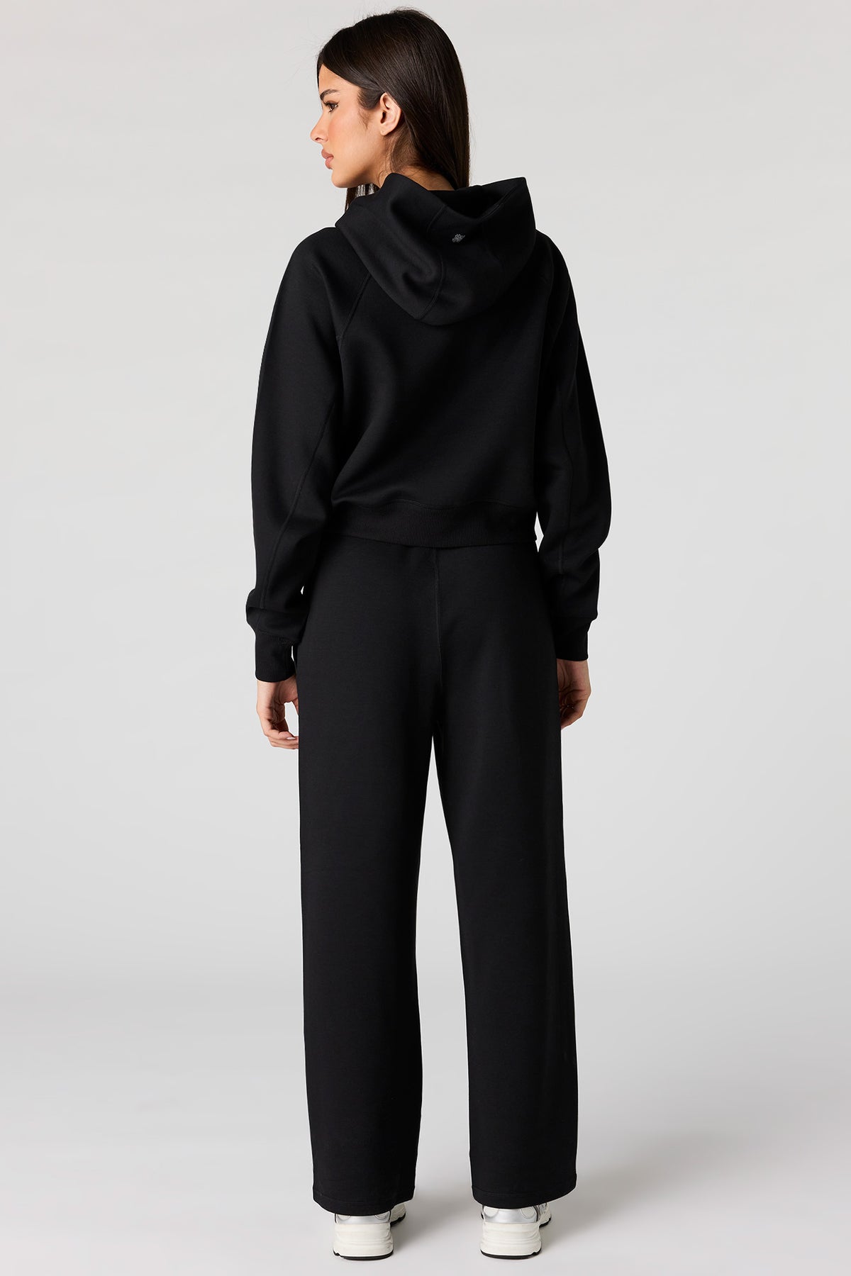 Alt View 3. Luxe Scuba Wide Leg Pant - Black