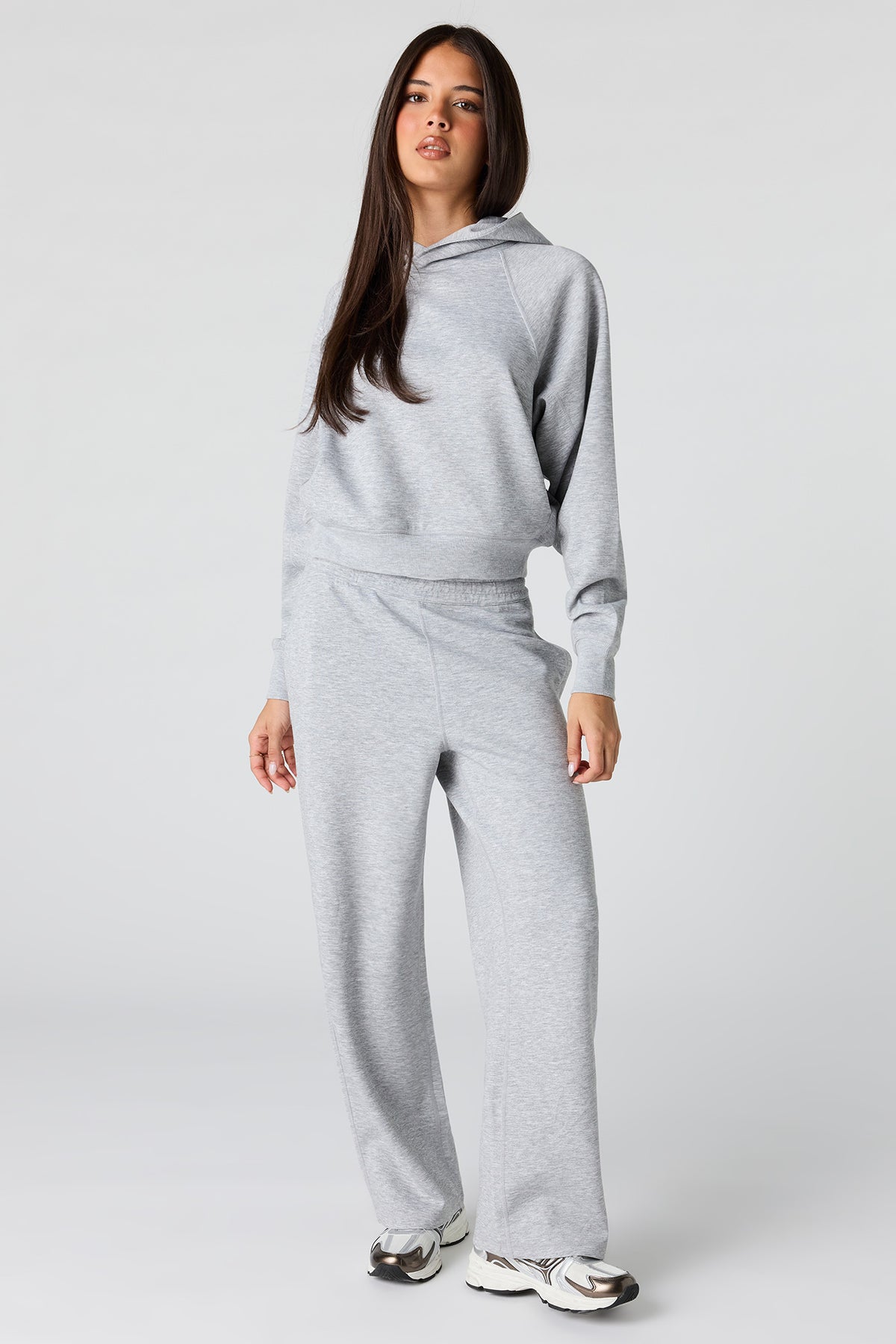 Pantalon à jambe large en scuba de luxe