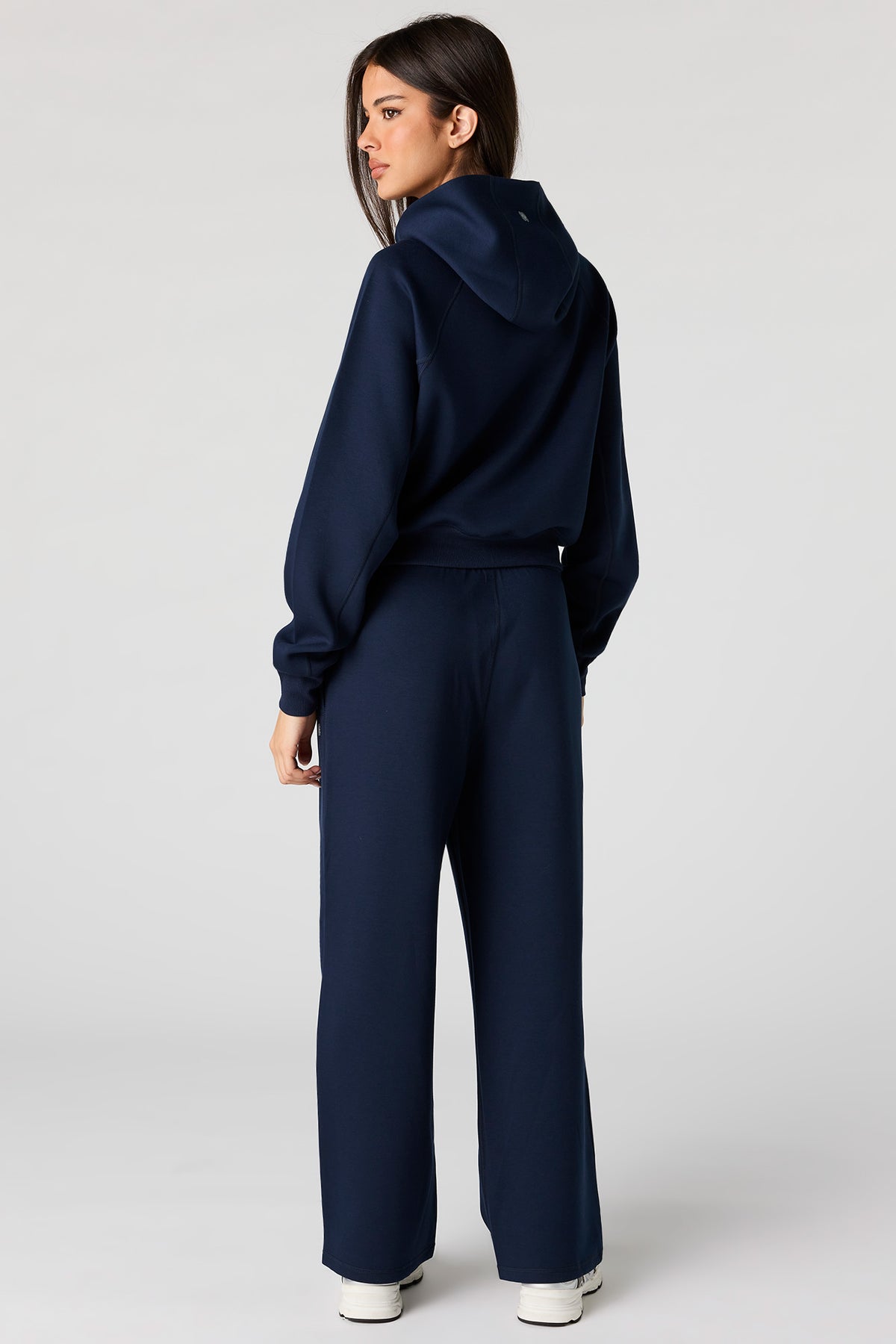 Alt View 3. Luxe Scuba Wide Leg Pant - Navy
