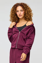 Luxe Scuba Zip Hoodie