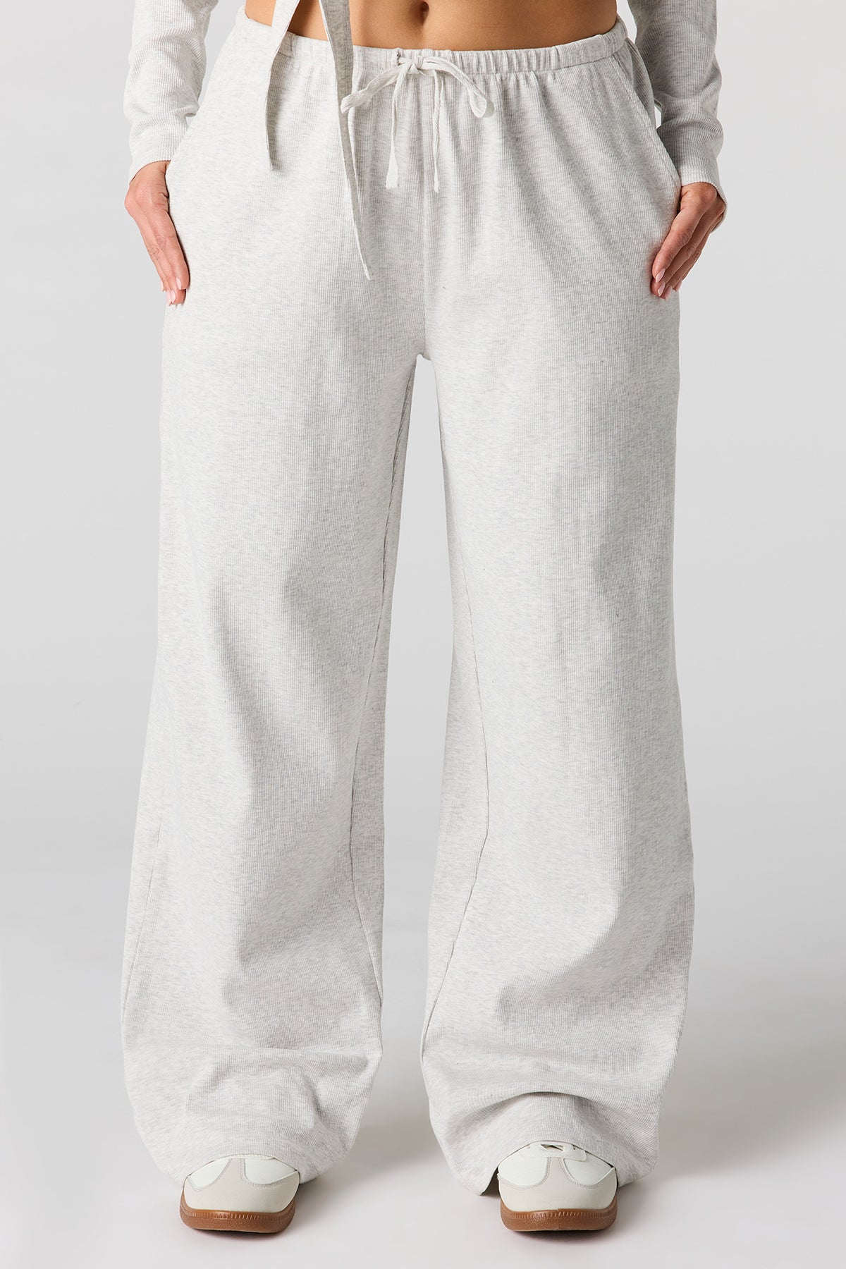 Vue alternative 2. Pantalon d'entraînement décontracté en molleton côtelé