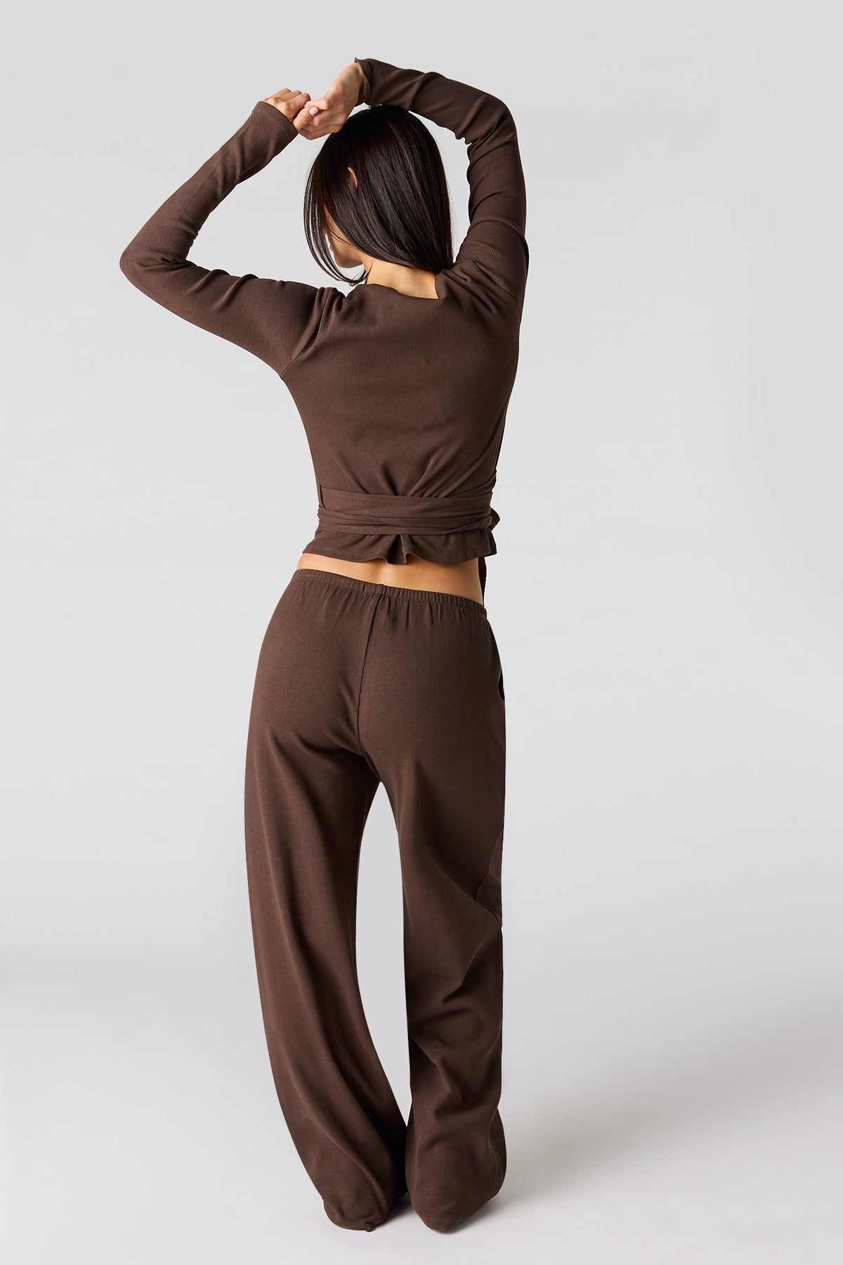 Vue alternative 3. Pantalon d'entraînement décontracté en molleton côtelé
