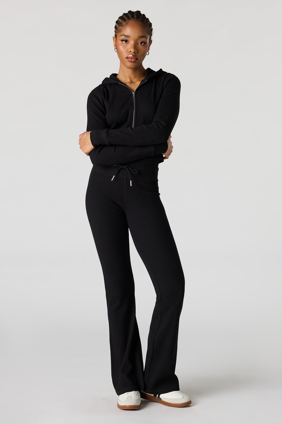 Pantalon côtelé à jambe droite
