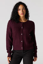Cardigan en tricot torsadé