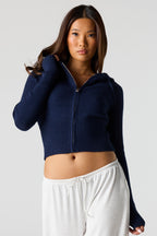 Zip-Up Sweater Hoodie